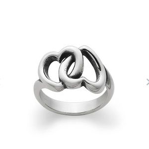 James Avery linked hearts ring